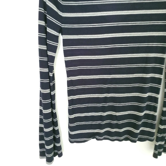 Lucky Brand Navy Wrap Front Shirt - Picture 6 of 7